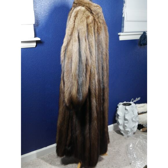 Beautiful Fischer Sable Fur Full Length Coat Jacket - Picture 5 of 7
